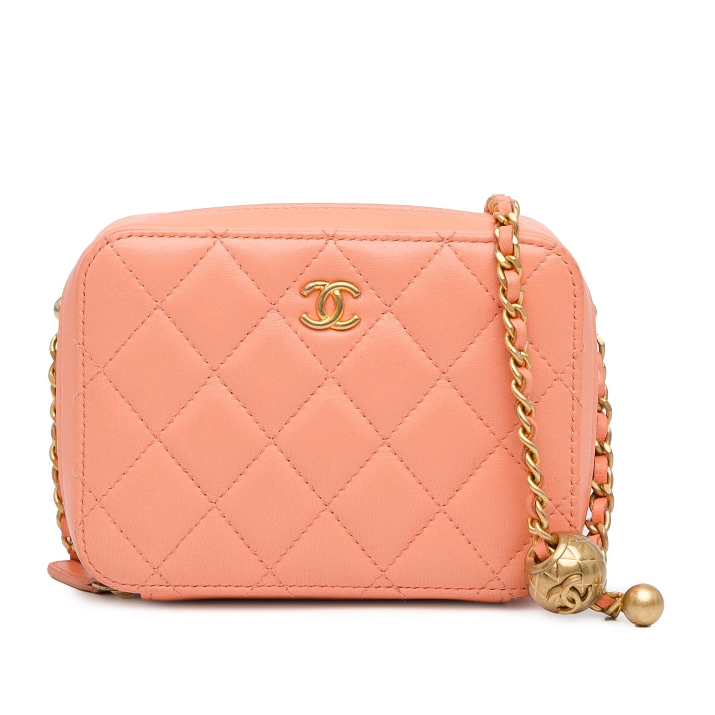 Chanel CC Quilted Lambskin Pearl Crush Camera Bag (SHG-DwY2S3)