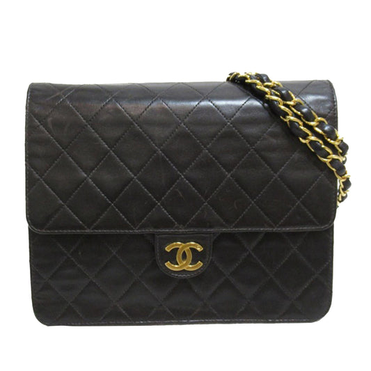 Chanel CC Quilted Lambskin Single Flap (SHG-bg41Ud) Crossbody