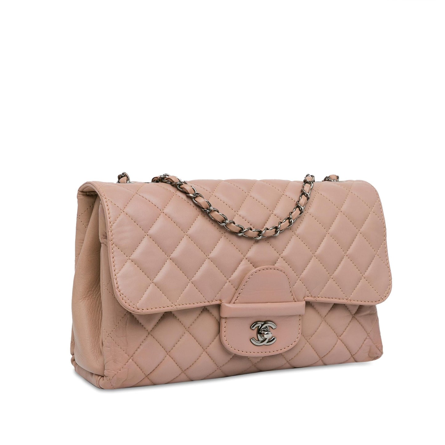 Chanel CC Quilted Lambskin Turnlock Flap (SHG-7D2P46) Shoulder Bag
