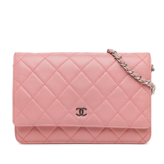 Chanel CC Quilted Lambskin Wallet On Chain (SHG-eULIFC) Crossbody