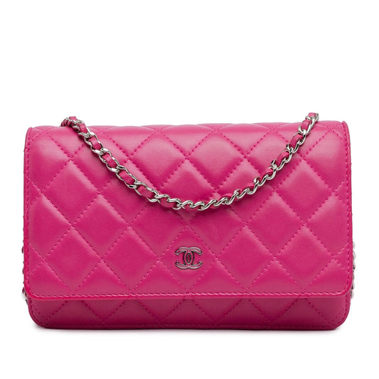 Chanel CC Quilted Lambskin Wallet On Chain (SHG-CEhNf2) Crossbody