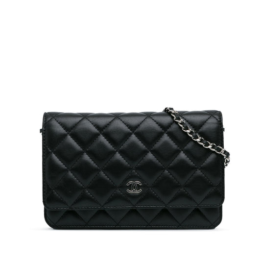 Chanel CC Quilted Lambskin Wallet On Chain (SHG-FJ9bzv) Crossbody