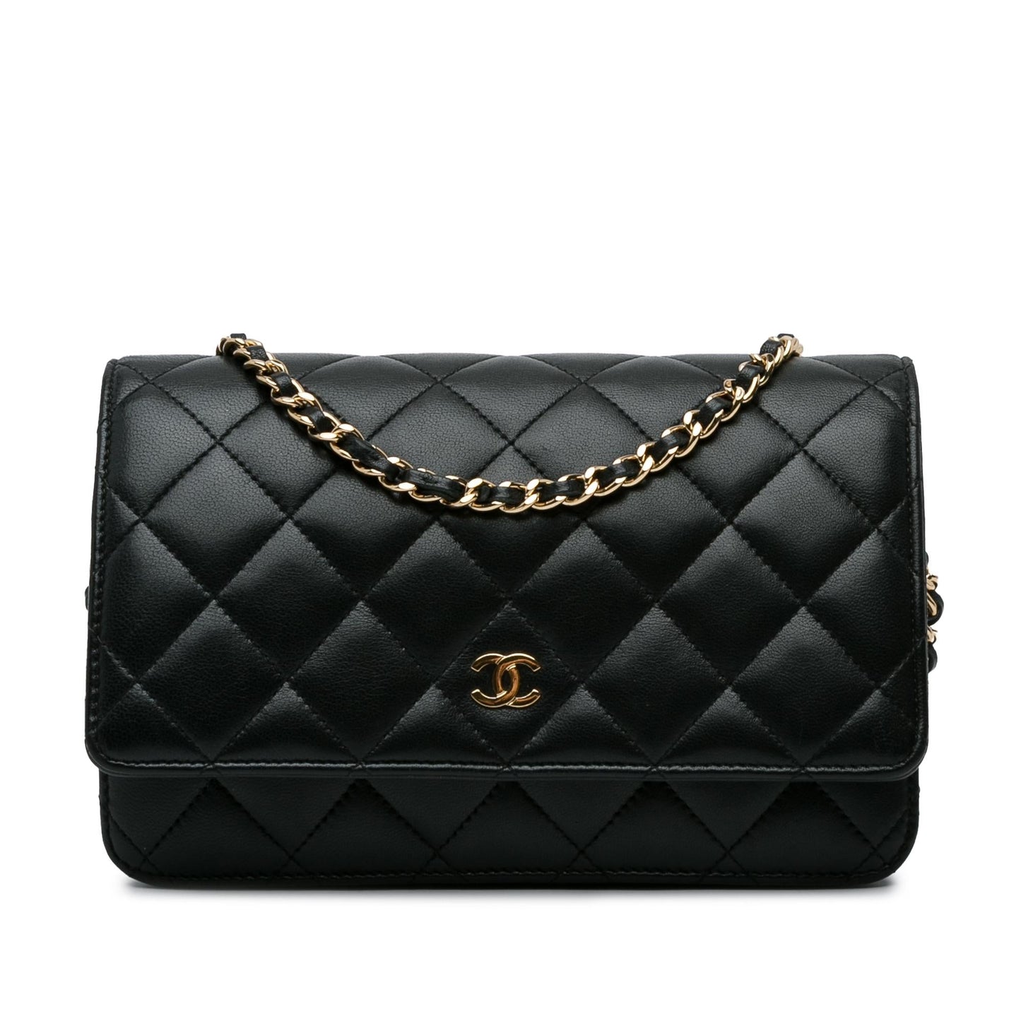 Chanel CC Quilted Lambskin Wallet On Chain (SHG-xqMmVF) Crossbody