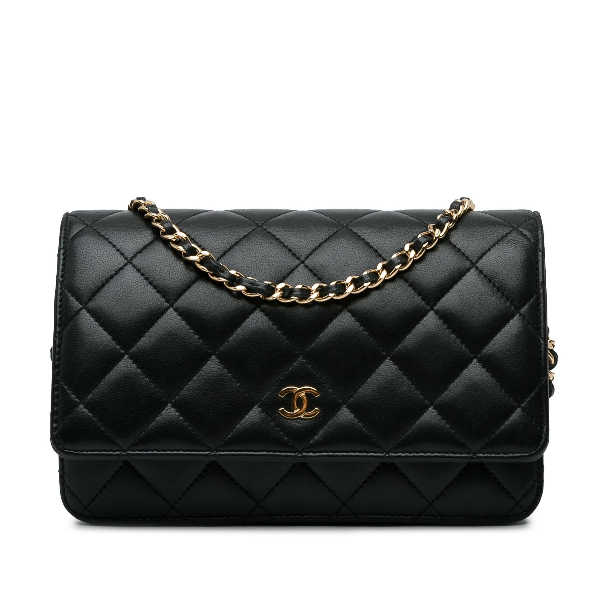 Chanel CC Quilted Lambskin Wallet On Chain (SHG-xqMmVF) Crossbody