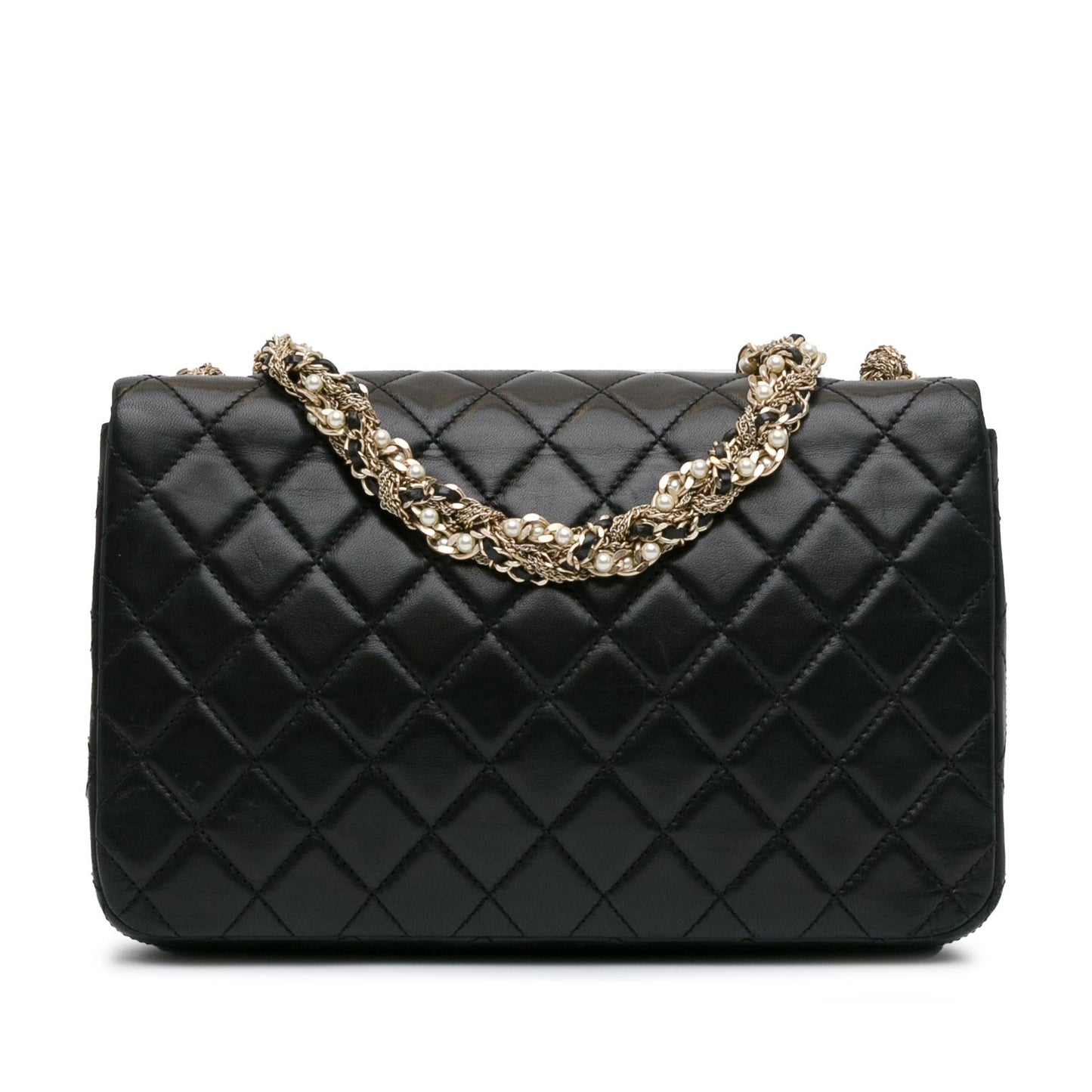Chanel CC Quilted Lambskin Westminster Pearl Flap (SHG-gi93nx) Shoulder Bag