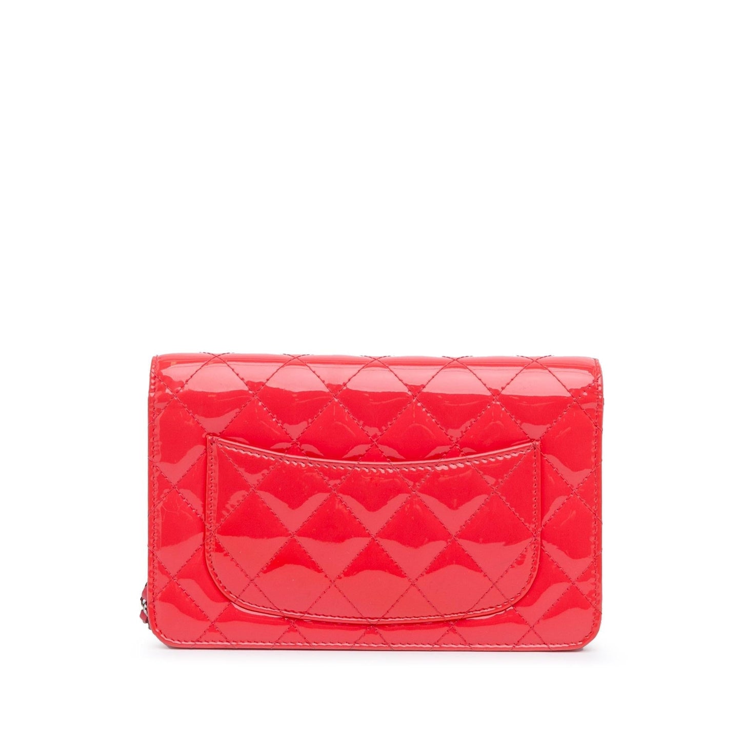 Chanel CC Quilted Patent Wallet on Chain (SHG-JFP2pp) Crossbody