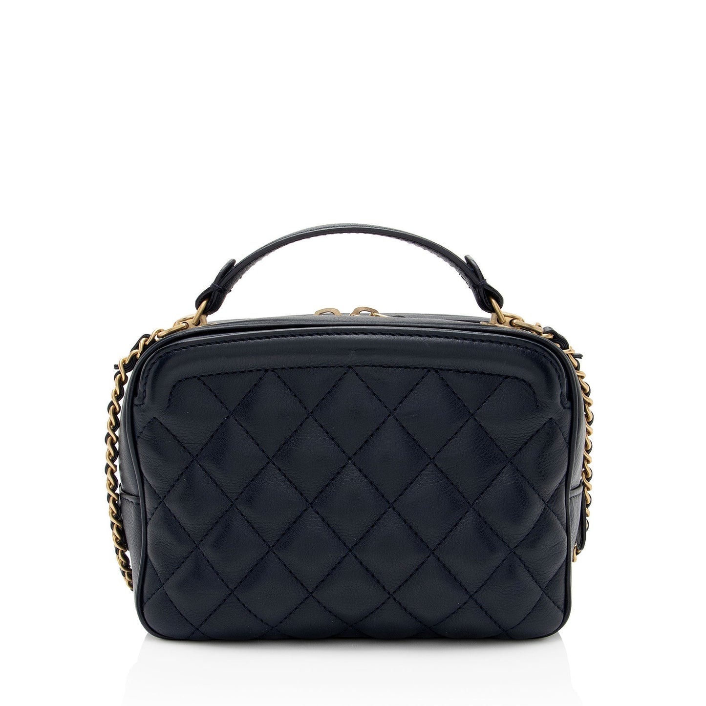 Chanel Calfskin CC Small Vanity Case (SHF-7b563I) Crossbody