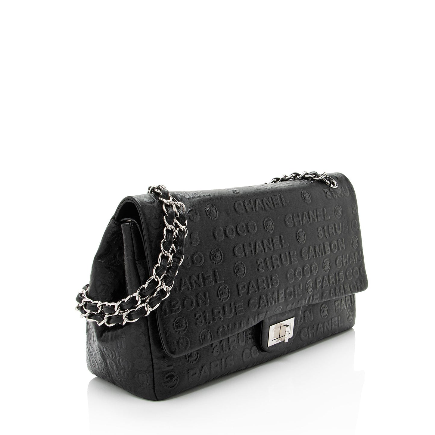 Chanel Embossed Calfskin Unlimited Jumbo Double Flap Bag