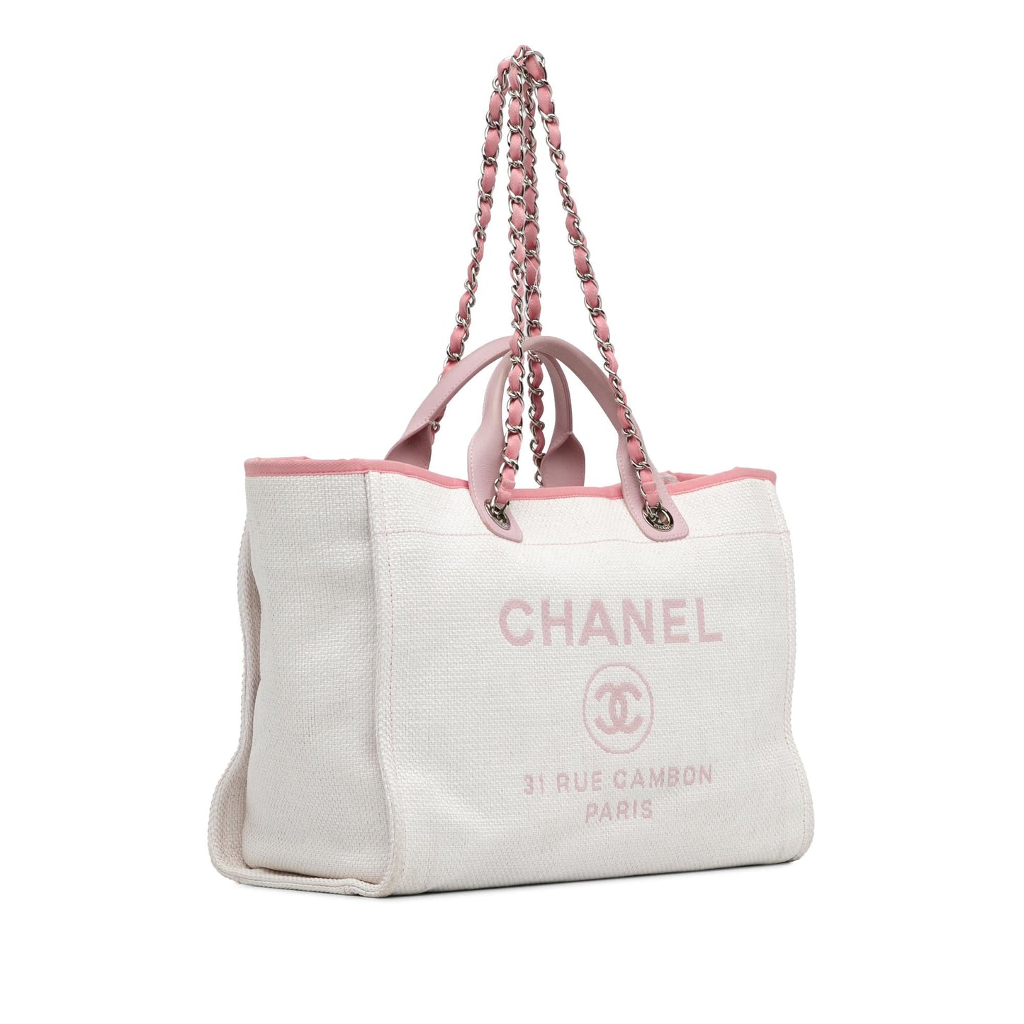 Chanel Canvas Deauville Satchel (SHG-mwl0mY) Handbag