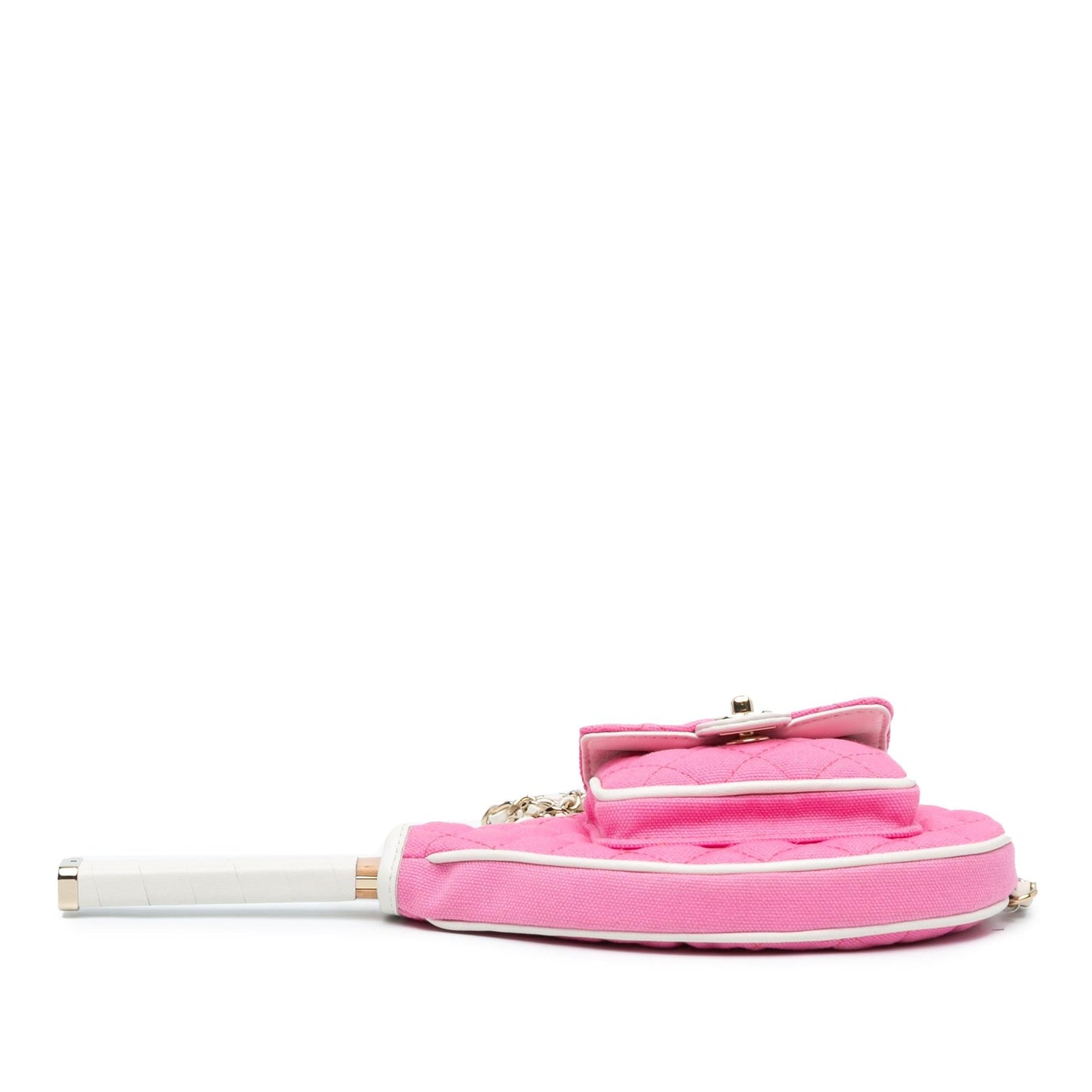 Chanel Canvas Tennis Racket Mirror and Crossbody Set