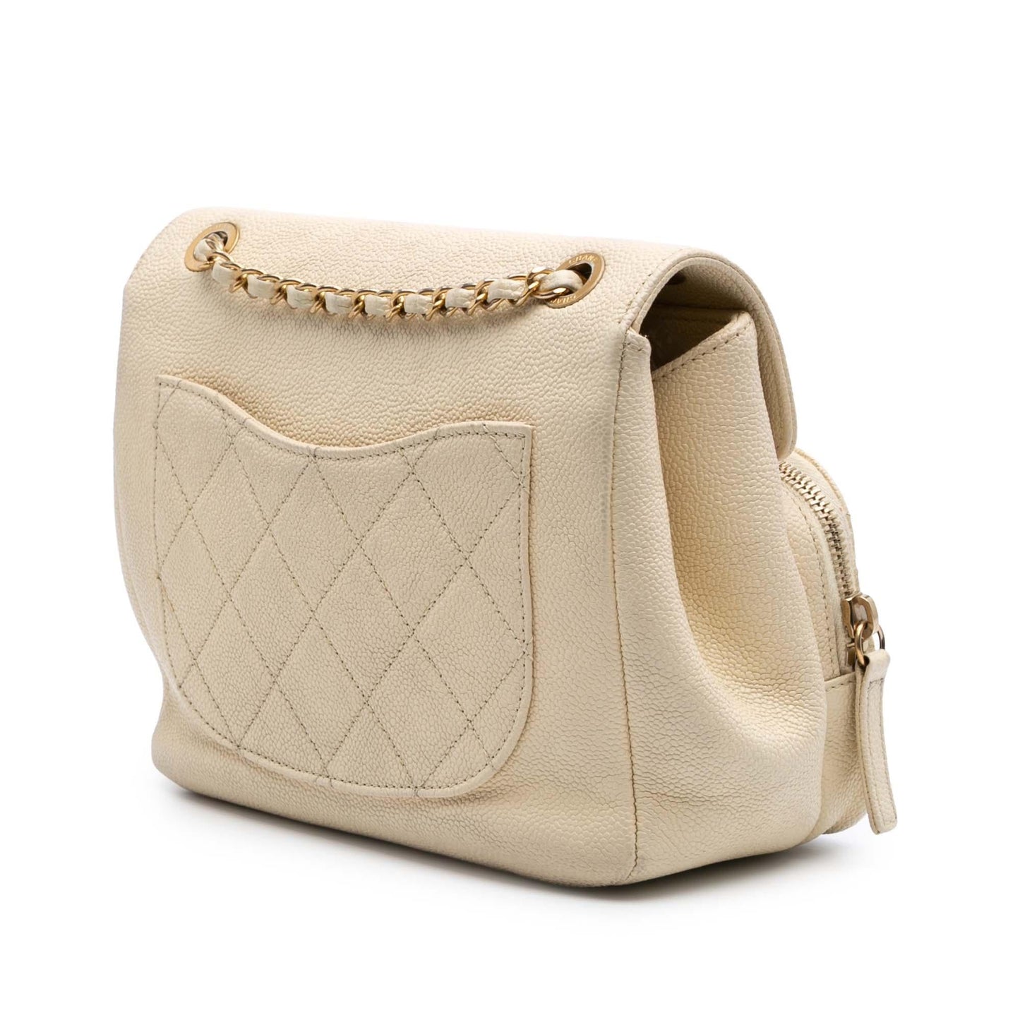 Chanel Caviar Business Affinity Messenger Flap