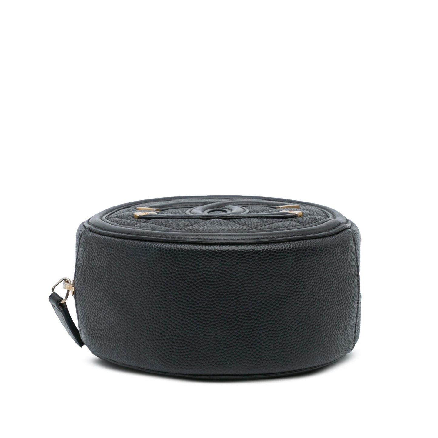 Chanel Caviar CC Filigree Round Crossbody