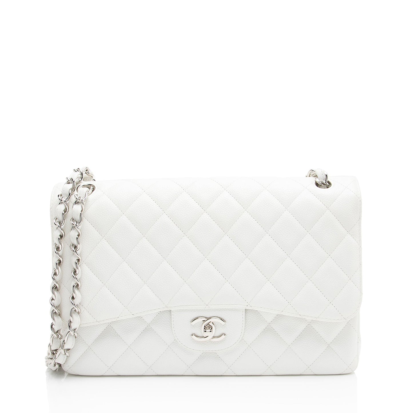 Chanel Caviar Leather Classic Jumbo Double Flap Bag