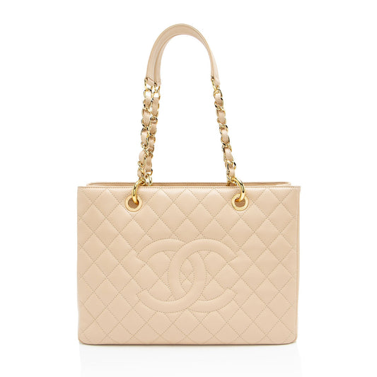 Chanel Caviar Leather Grand Shopping Tote