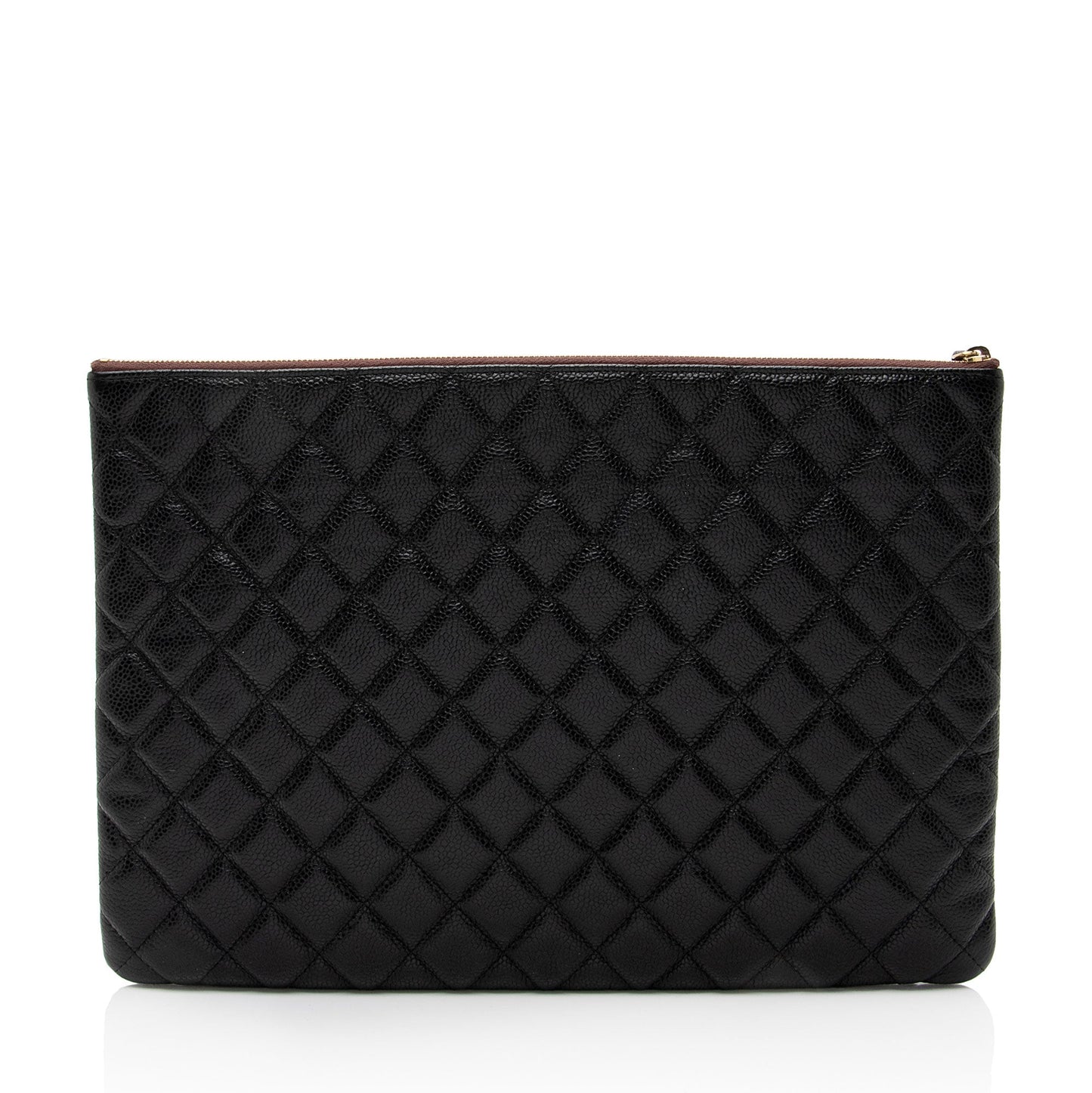 Chanel Caviar Leather Large O-Case