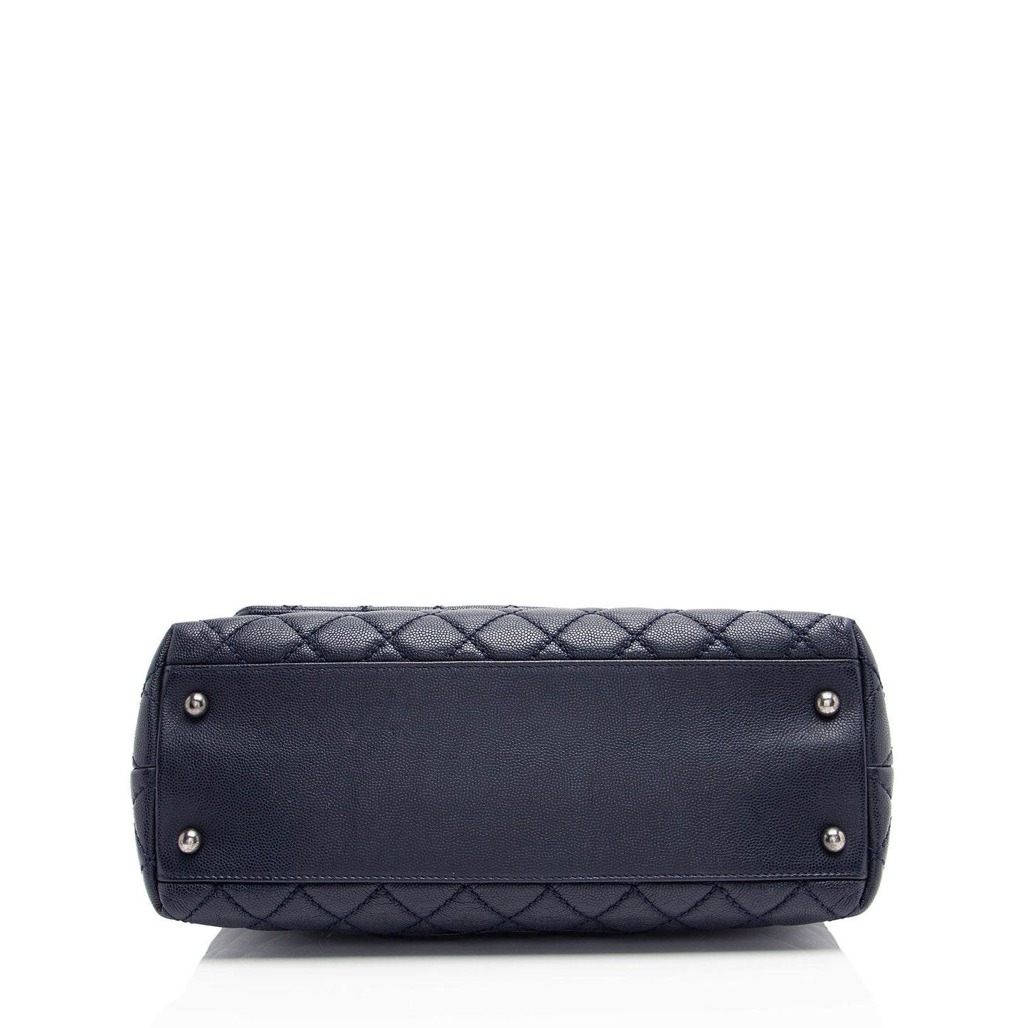 Chanel Caviar Leather Lizard Coco Small Top Handle