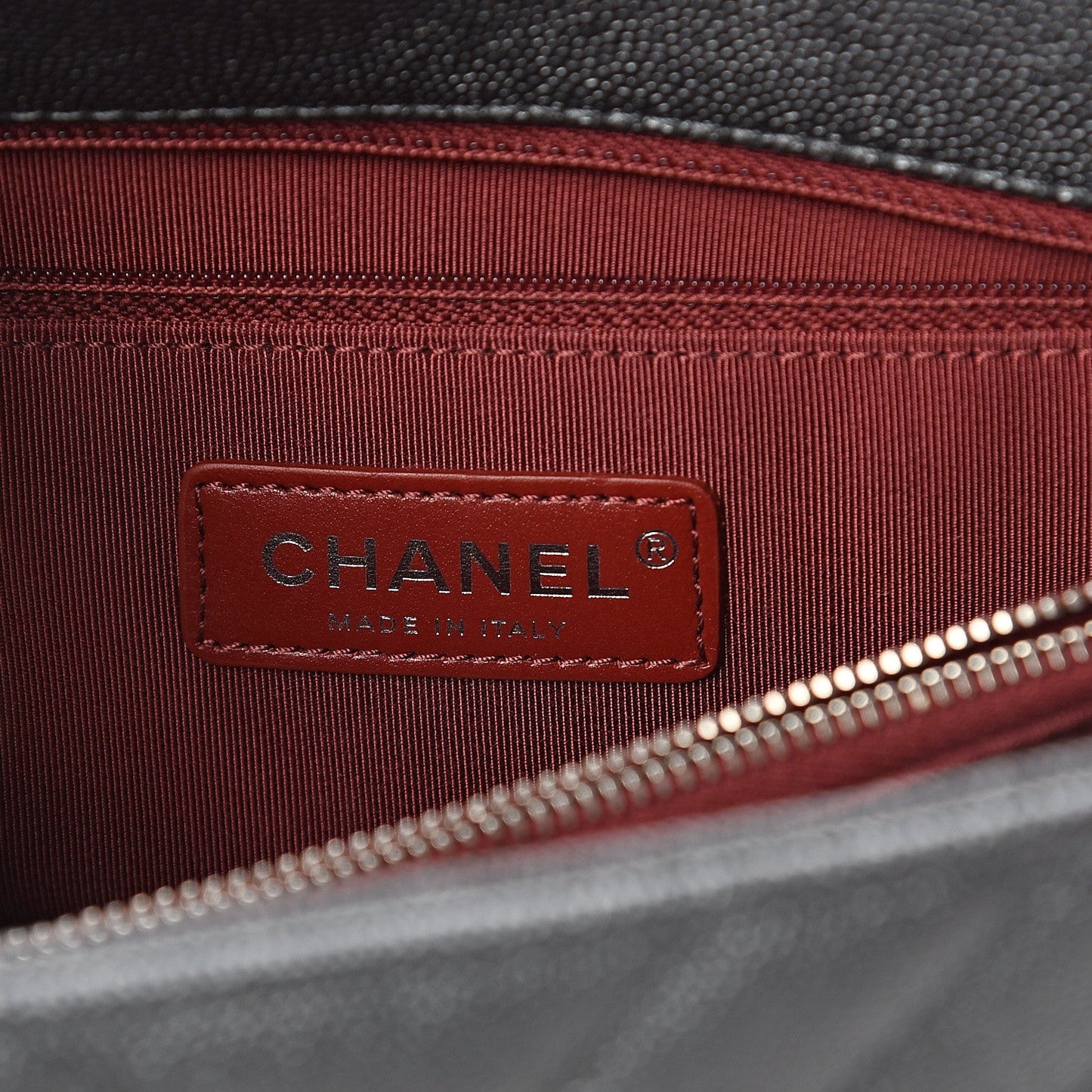 CHANEL CAVIAR METALLIC GRAPHITE MEDIUM COCO HANDBAG Coco Handle