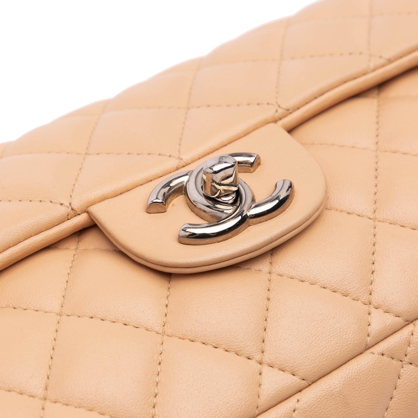 Chanel Classic Lambskin East West Single Flap