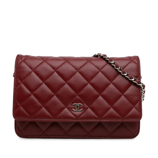 Chanel Classic Lambskin Wallet on Chain (SHG-CGrxCN) Crossbody