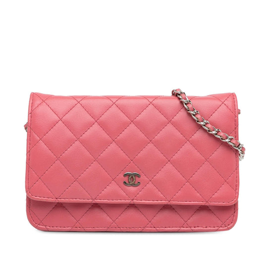 Chanel Classic Lambskin Wallet on Chain (SHG-oopfuU) Crossbody