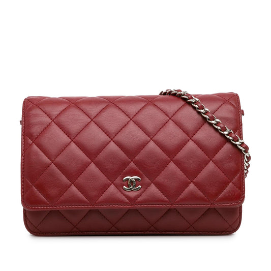 Chanel Classic Lambskin Wallet on Chain (SHG-okrtIp) Crossbody