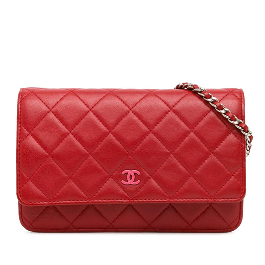 Chanel Classic Lambskin Wallet on Chain (SHG-lnfadS) Crossbody