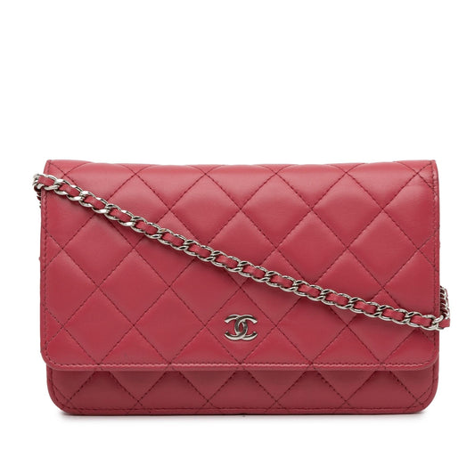 Chanel Classic Lambskin Wallet on Chain (SHG-kmkl8K) Crossbody