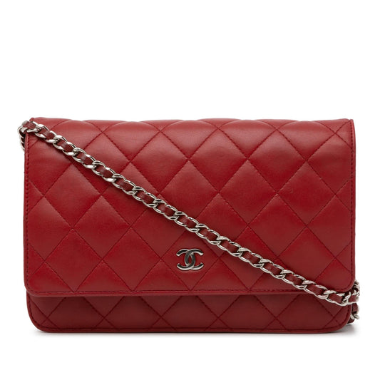 Chanel Classic Lambskin Wallet on Chain (SHG-Hw2FNV) Crossbody