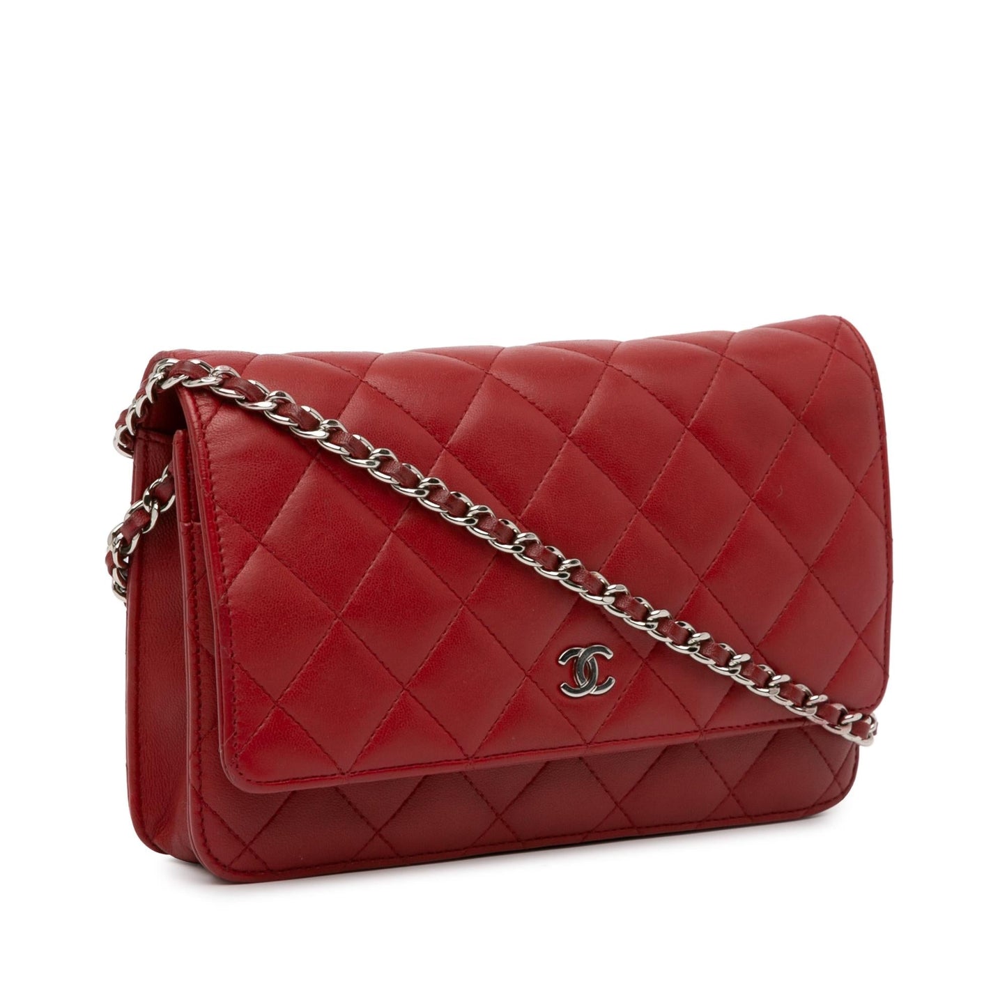 Chanel Classic Lambskin Wallet on Chain (SHG-Hw2FNV) Crossbody