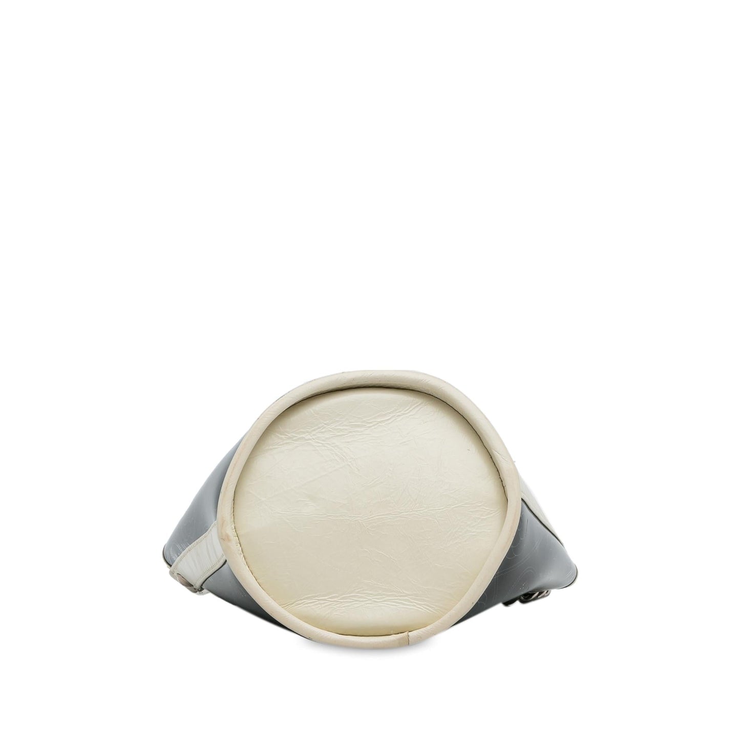 Chanel Crumpled Calfskin PVC Camellia Bucket