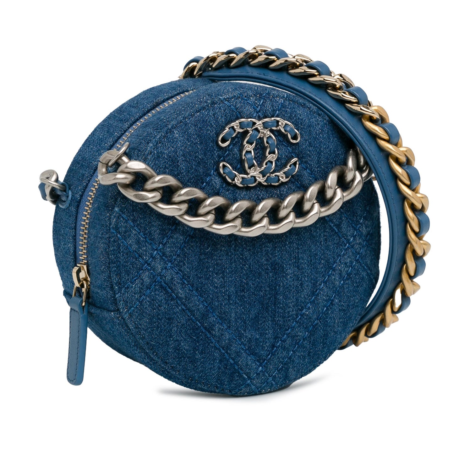 Chanel 19 Round Clutch with Chain (SHG-ZTvgcm)