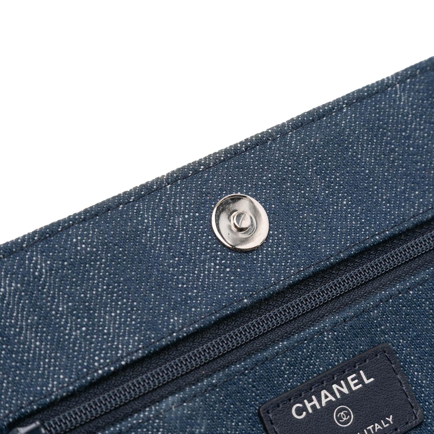 Chanel Denim and Velvet Wallet On Chain