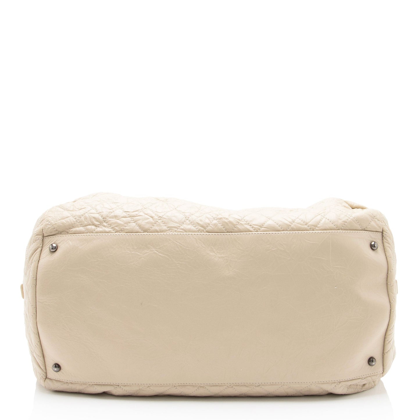 Chanel Distressed Lambskin Coco Rider Large Bowler Bag (SHF-B7H8qF)