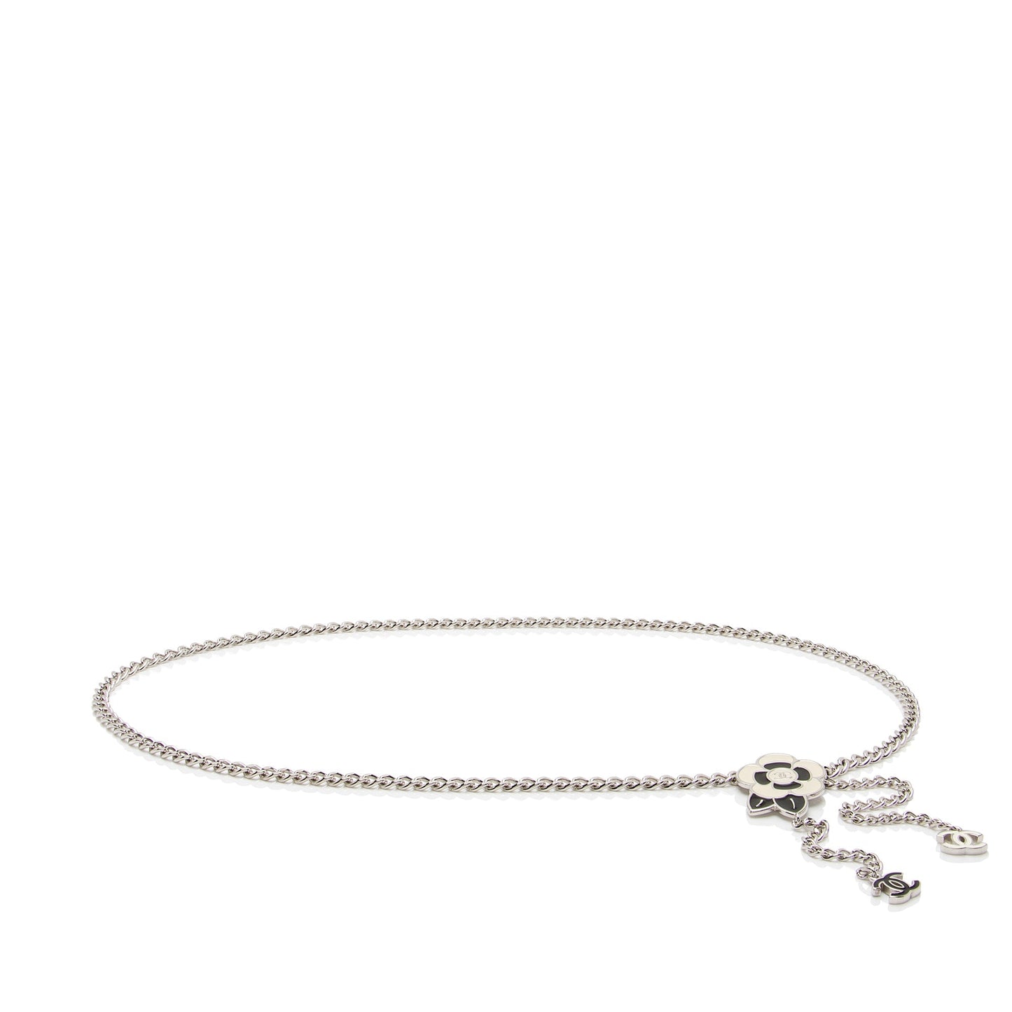 Chanel Enamel Camillia CC Chain Belt - Size OS (SHF-ZLPhfe)