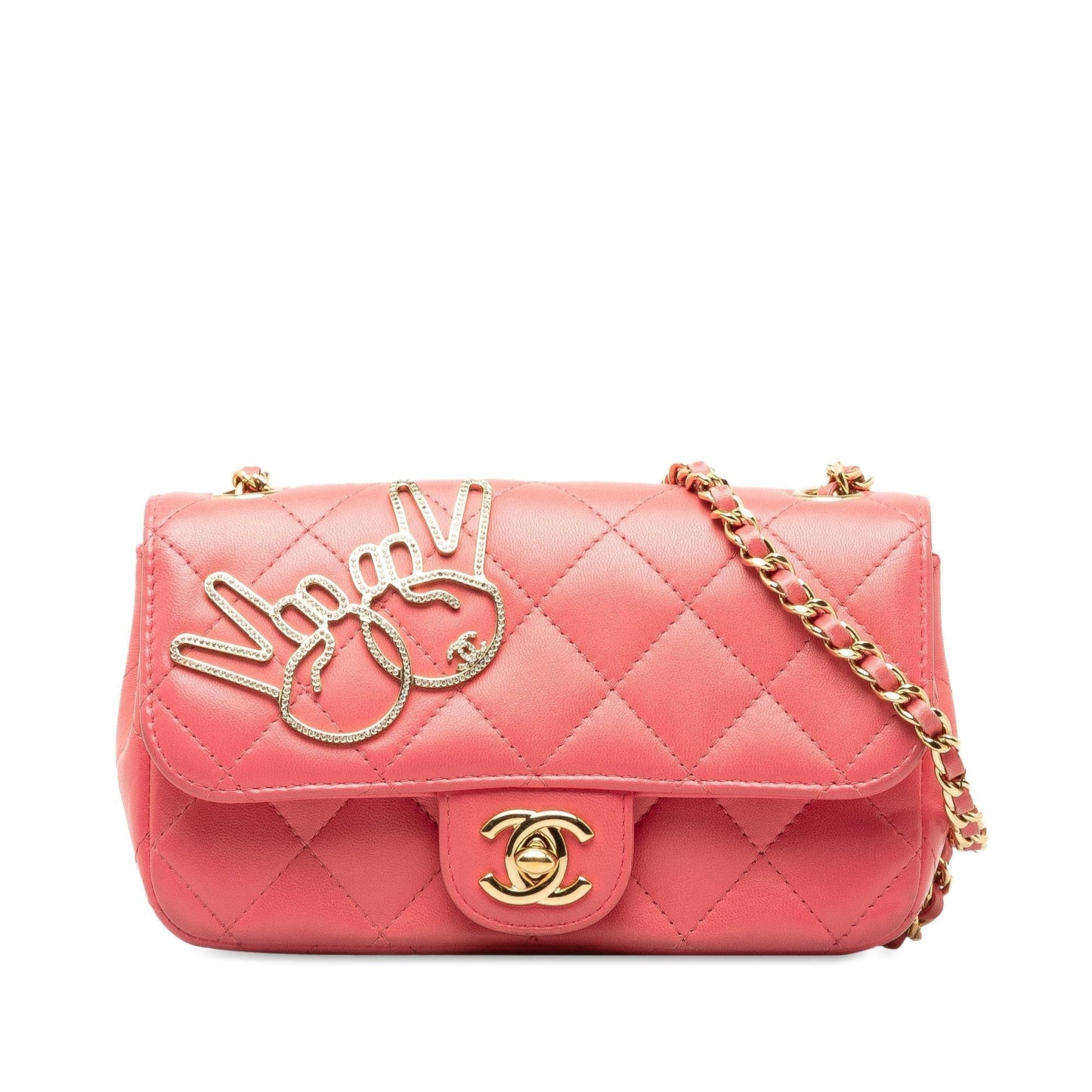 Chanel Extra Mini Lambskin V for Victory Flap (SHG-la8uiD)