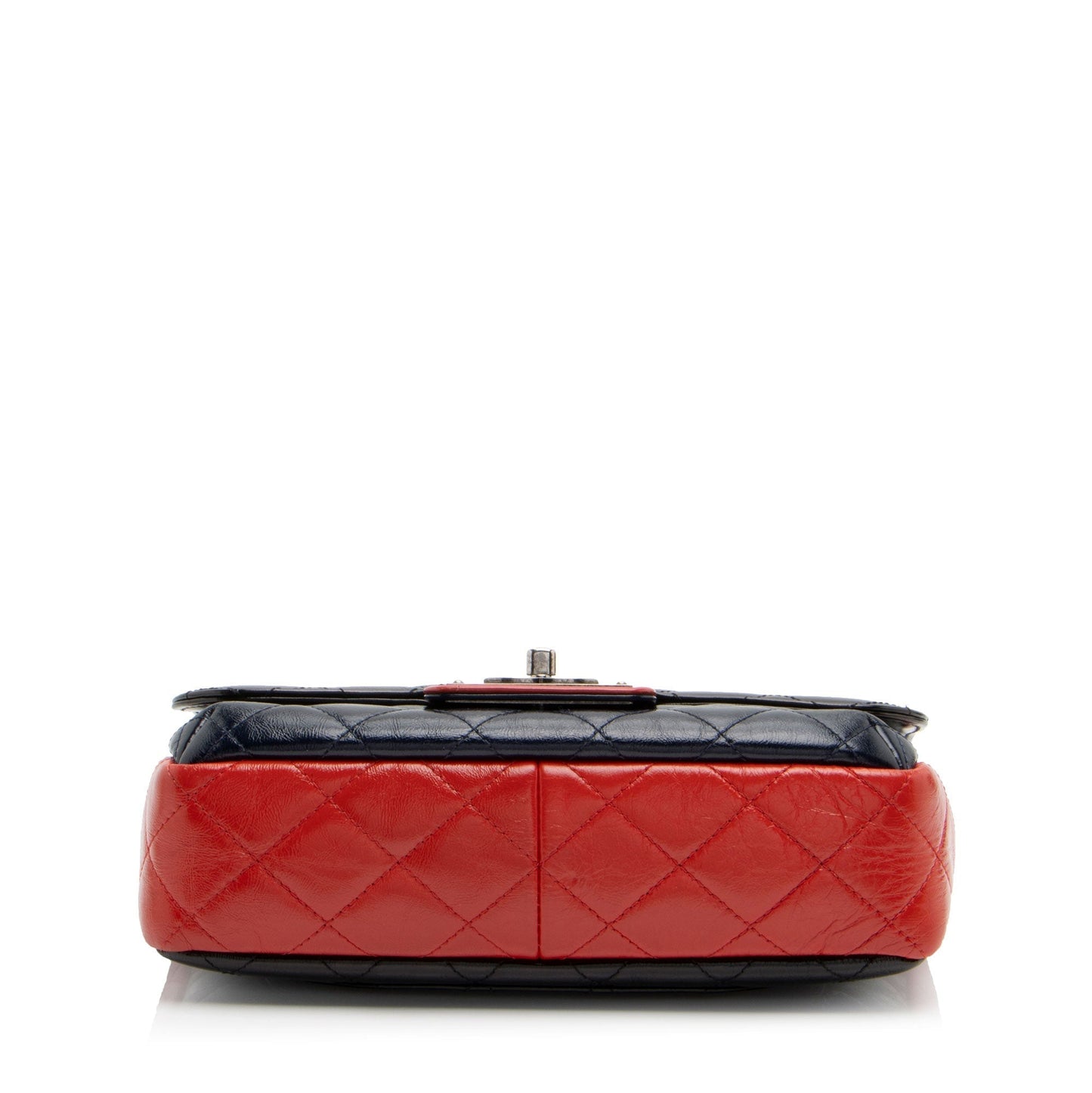 Chanel Glazed Calfskin CC Plate Medium Flap Bag (SHF-5bc3aa)