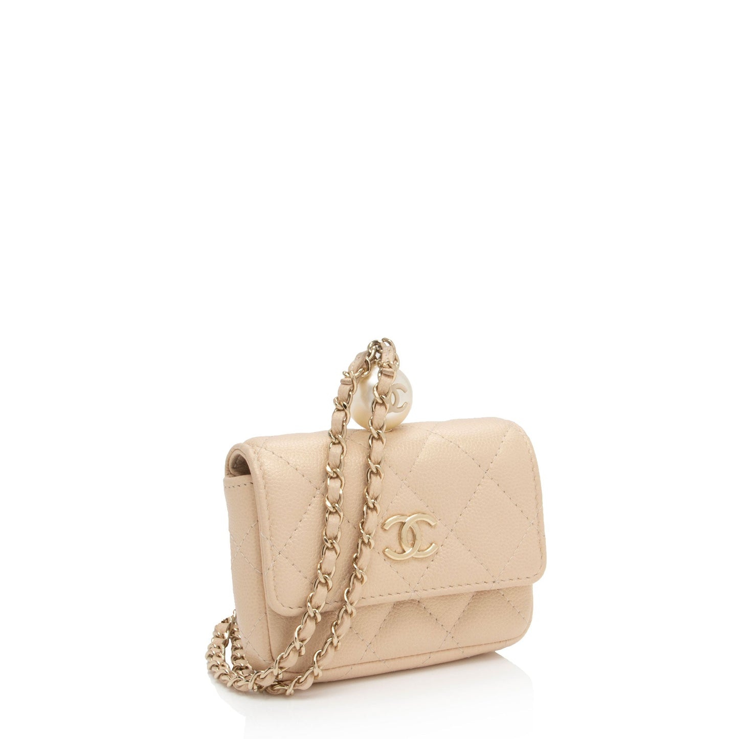 Chanel Iridescent Caviar Leather Pearl On Top Crossbody (SHF-Kp9Lpj)
