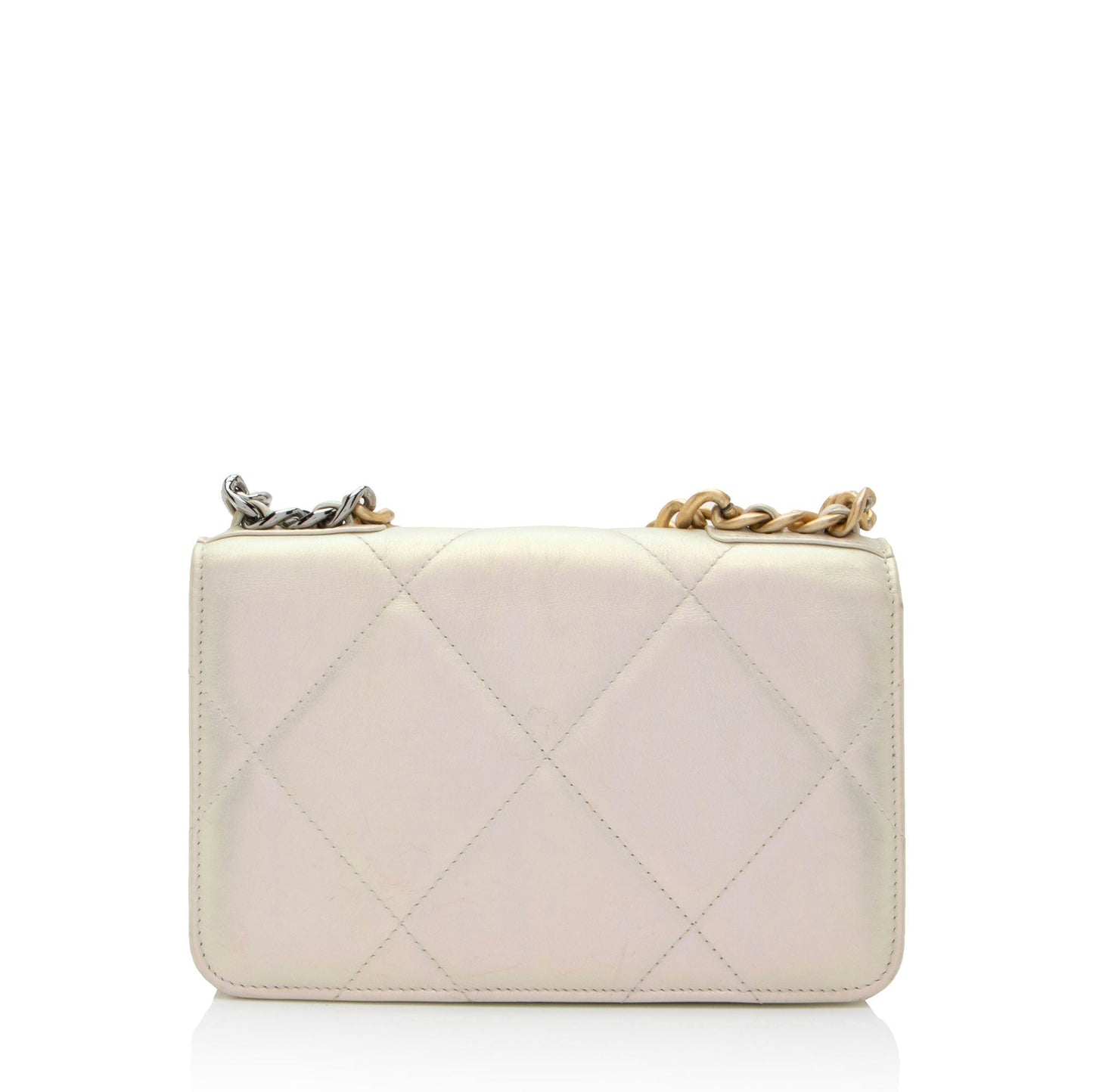 Chanel Iridescent Lambskin 19 Wallet on Chain (SHF-Q3iEEa)