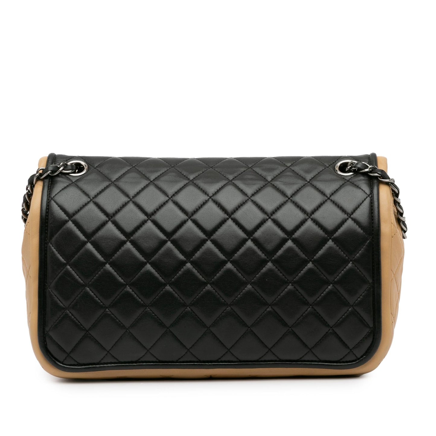 Chanel Jumbo Classic Bicolor Lambskin Twist Flap (SHG-8KW5ON)