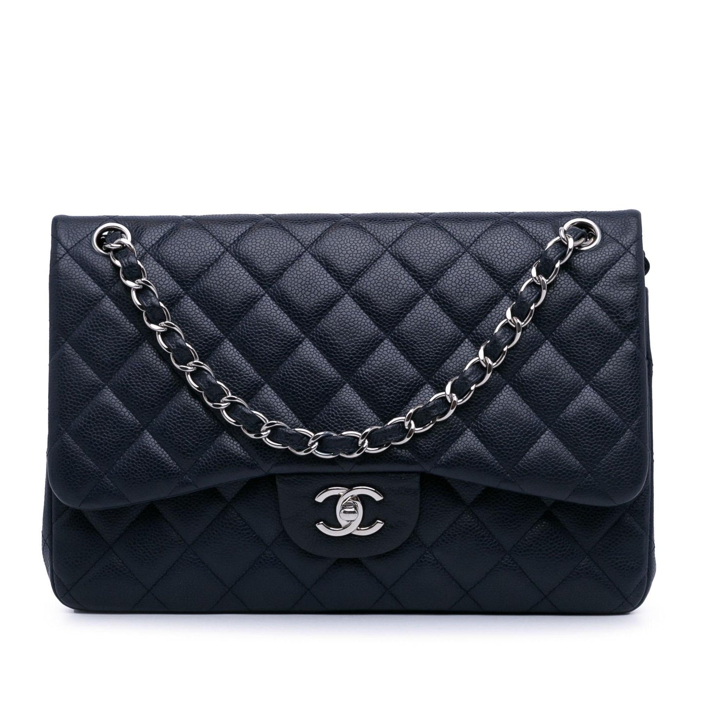 Chanel Jumbo Classic Caviar Double Flap (SHG-hrCED5) Shoulder Bag