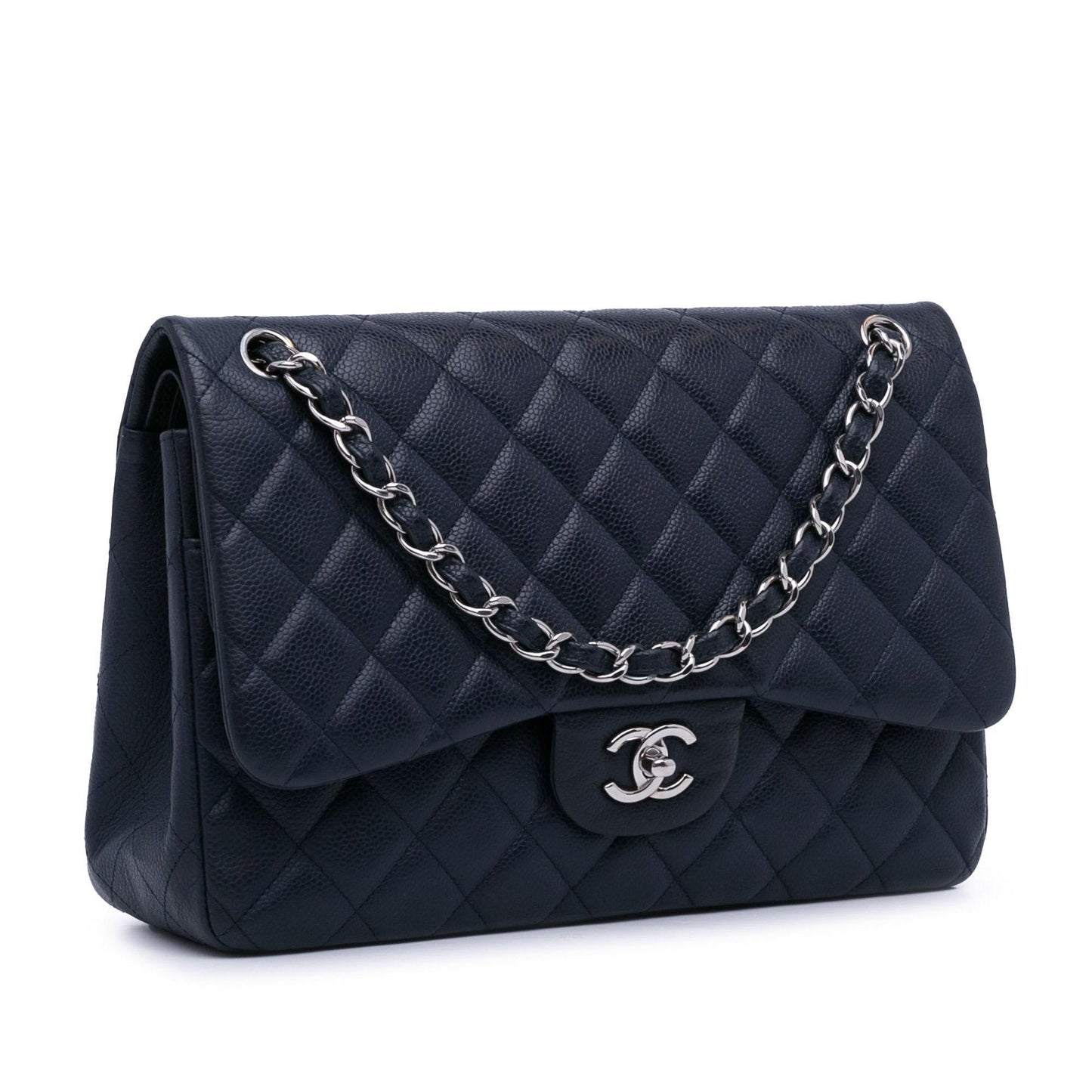 Chanel Jumbo Classic Caviar Double Flap (SHG-hrCED5) Shoulder Bag
