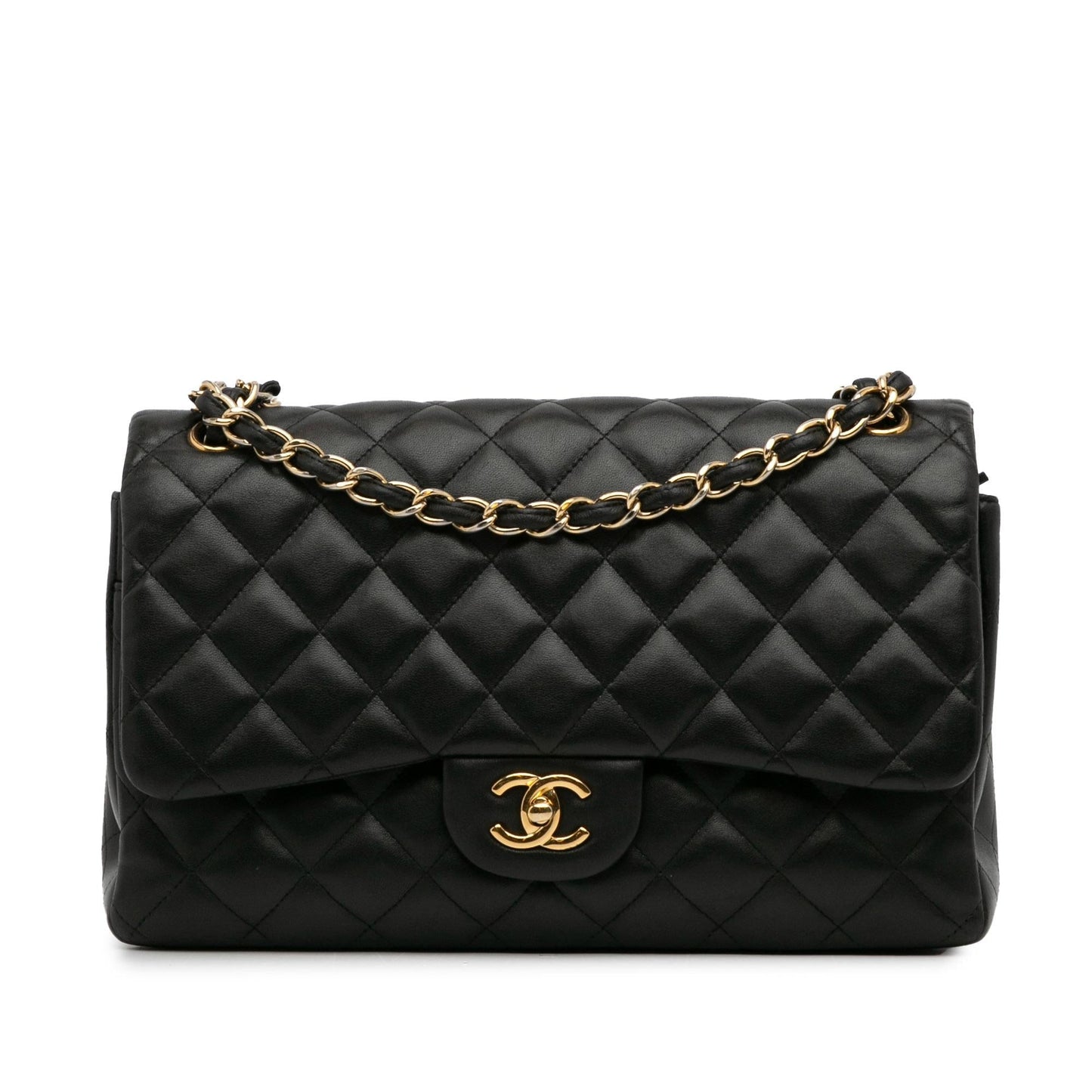 Chanel Jumbo Classic Lambskin Double Flap (SHG-FyBqVD) Shoulder Bag
