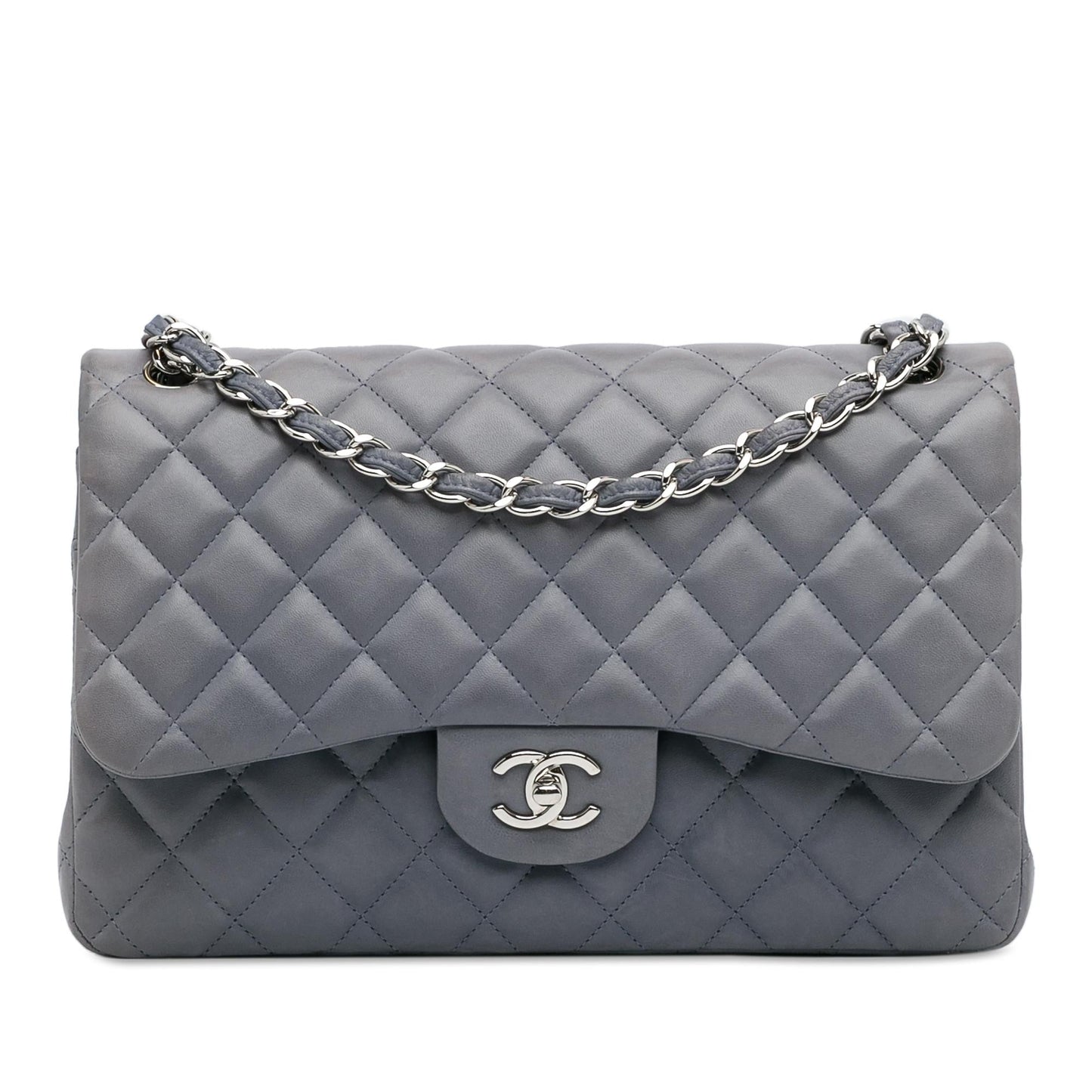 Chanel Jumbo Classic Lambskin Double Flap (SHG-YF7bft)