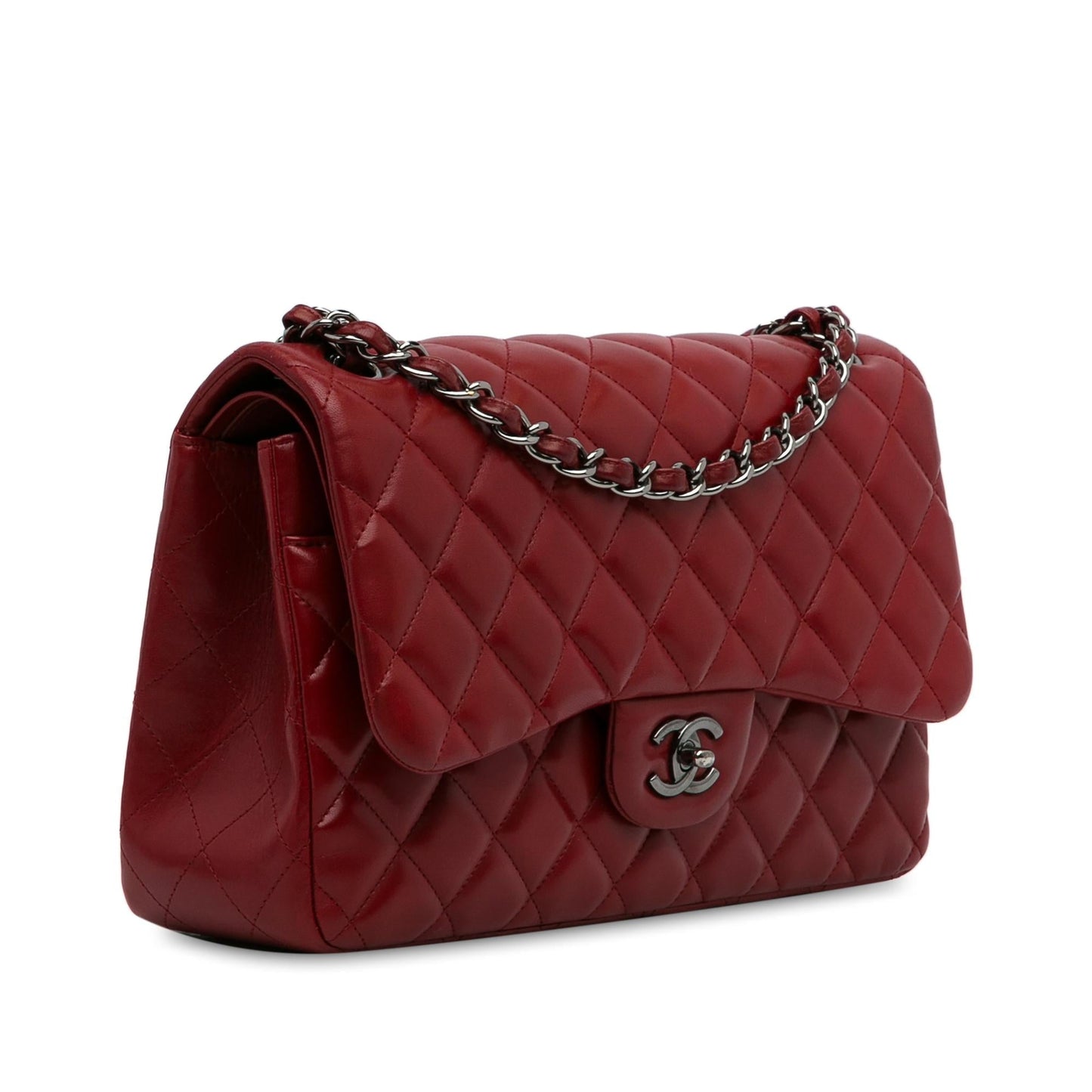 Chanel Jumbo Classic Lambskin Double Flap (SHG-vya5tL) Shoulder Bag