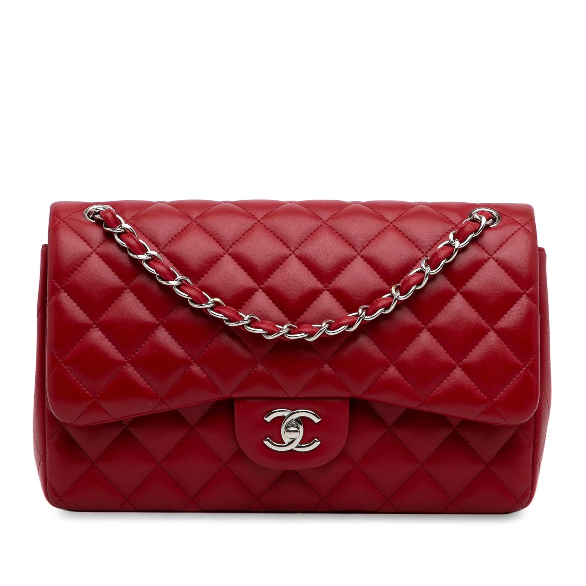 Chanel Jumbo Classic Lambskin Double Flap (SHG-47eMtg) Shoulder Bag