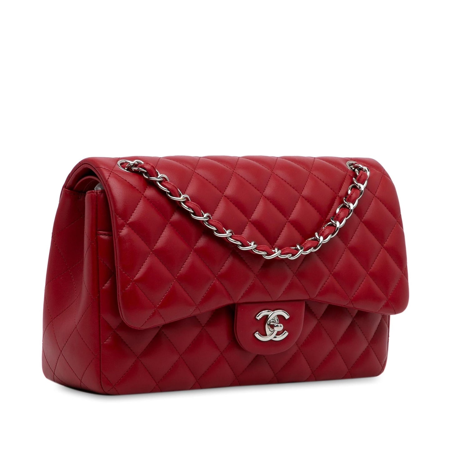 Chanel Jumbo Classic Lambskin Double Flap (SHG-47eMtg) Shoulder Bag