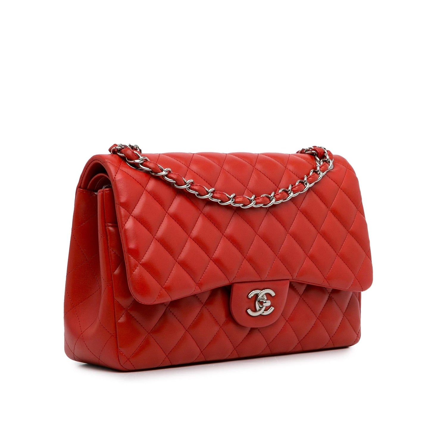 Chanel Jumbo Classic Lambskin Double Flap (SHG-sHONkT) Shoulder Bag