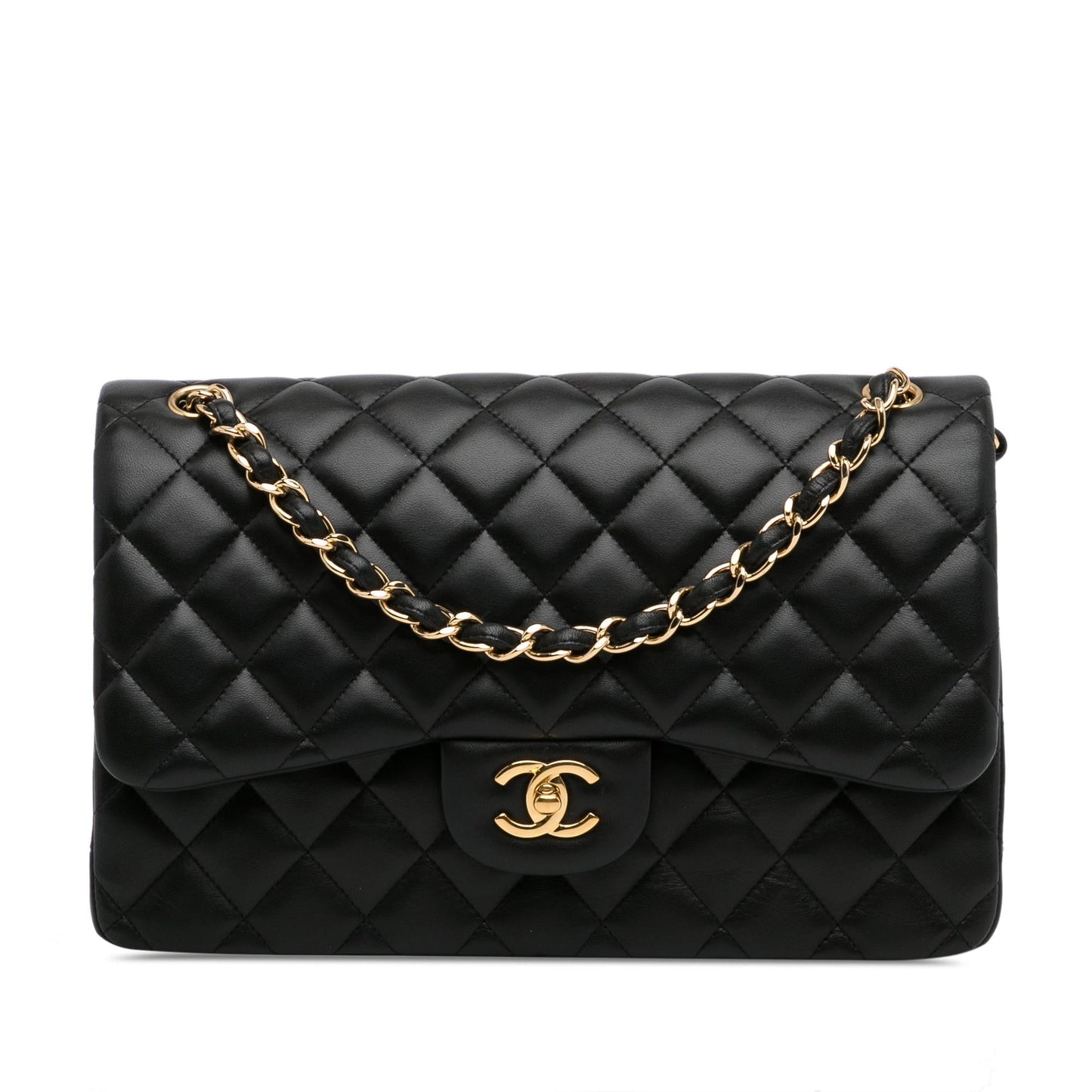 Chanel Jumbo Classic Lambskin Double Flap (SHG-9p8KiG) Shoulder Bag