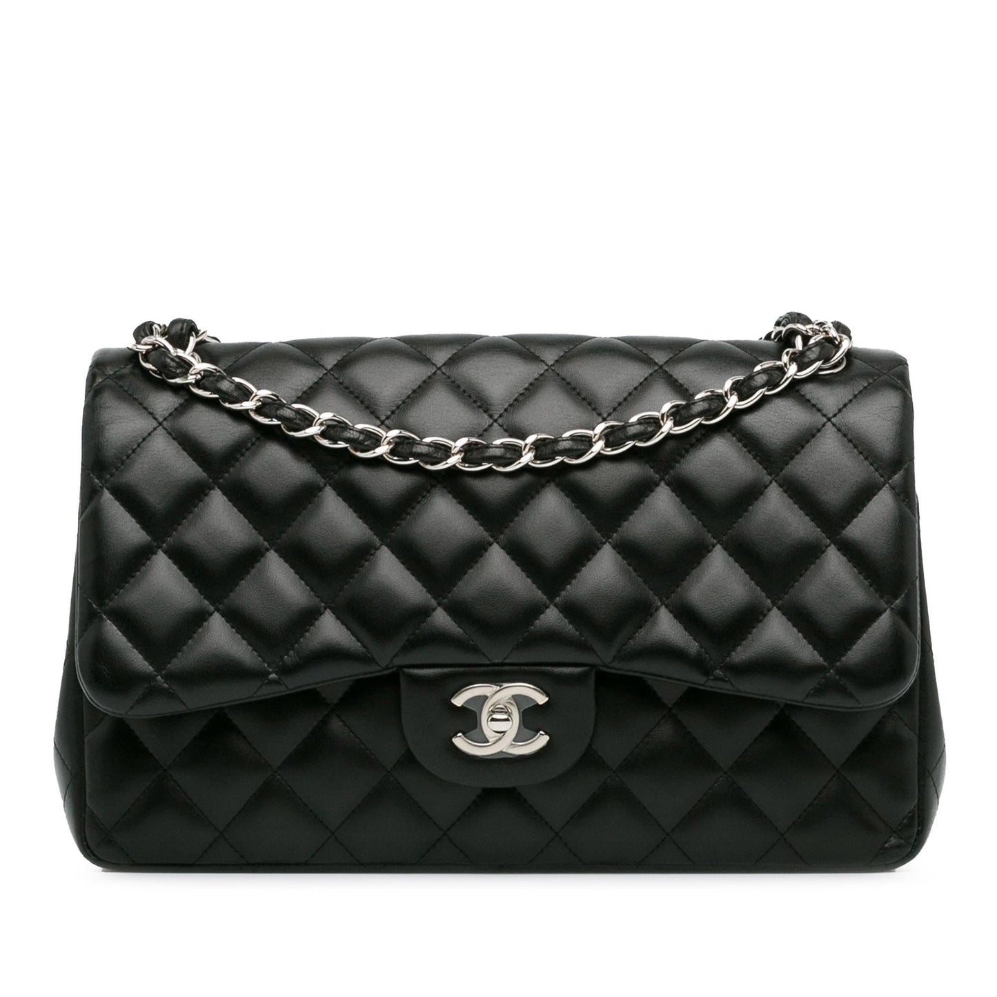 Chanel Jumbo Classic Lambskin Double Flap (SHG-WX0kkI)