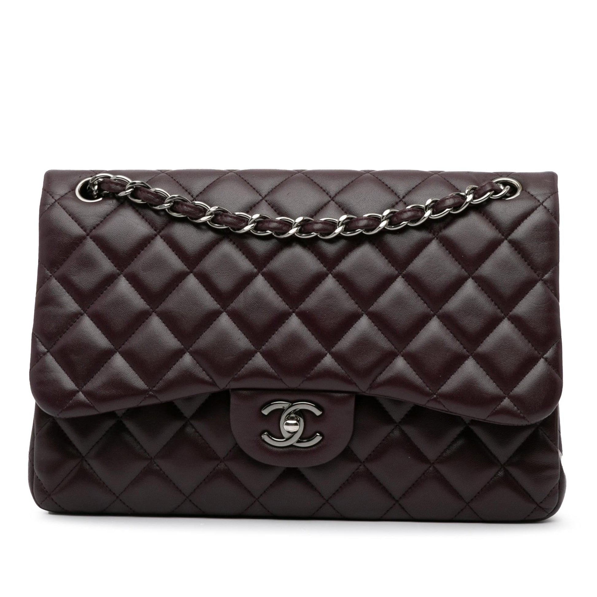 Chanel Jumbo Classic Lambskin Double Flap (SHG-rIFMOP) Shoulder Bag
